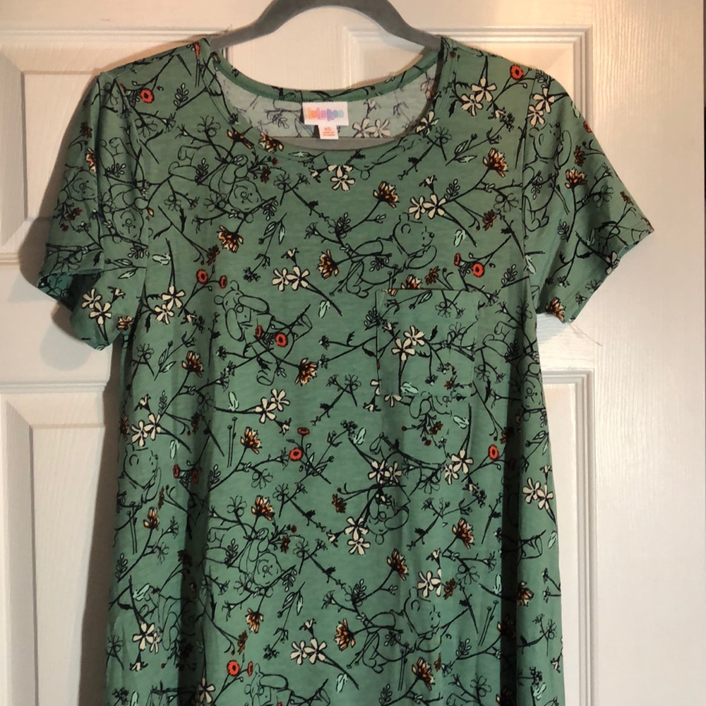 Lularoe Disney Winnie the Pooh Carly Dress Size XS